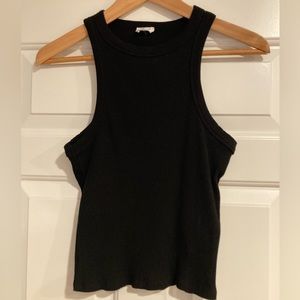 Cotton On Ribbed Racer Back Cropped Top M